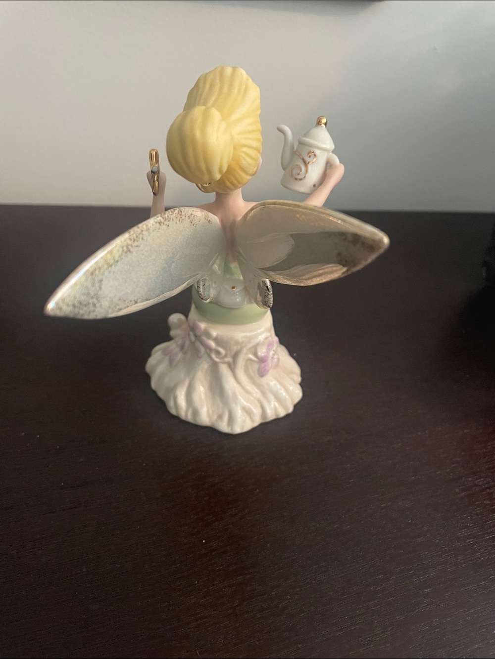 Lenox Tinker Bell Porcelain Fairy Figurine - Green Dress - Picture 2 of 3